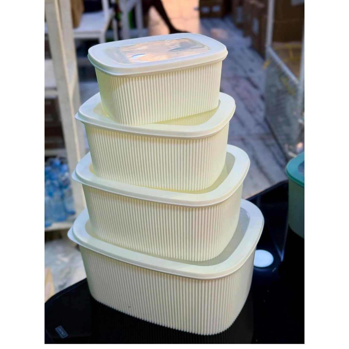 4pcs Multipurpose Storage Containers – Leak Proof and Microwave Safe