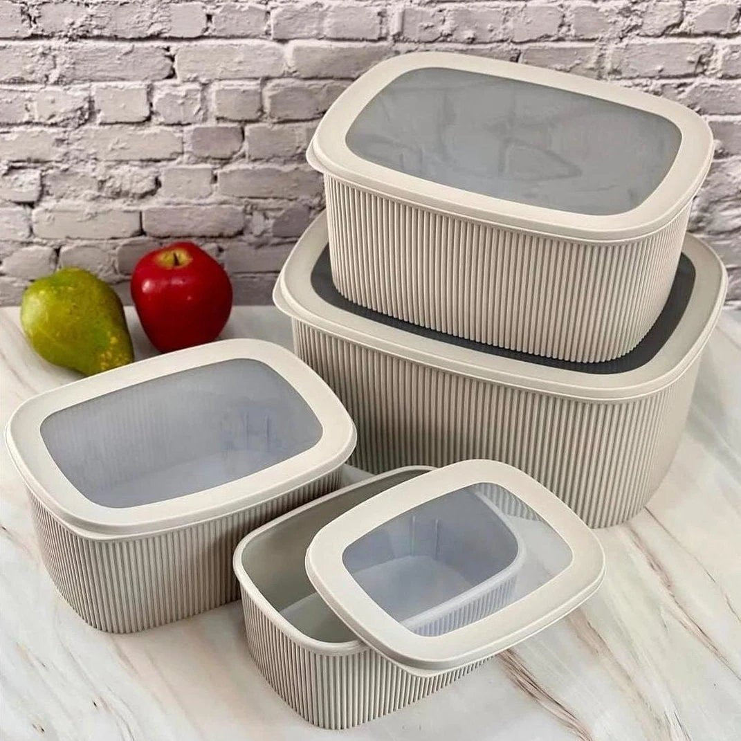4pcs Multipurpose Storage Containers – Leak Proof and Microwave Safe Food containers Food Storage Containers