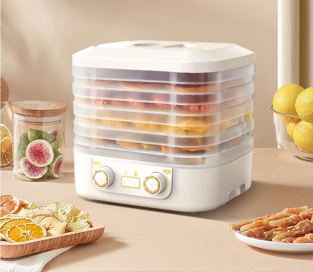 5 Layer Food Dehydrator Automatic Fruit Vegetable Meat Dryer