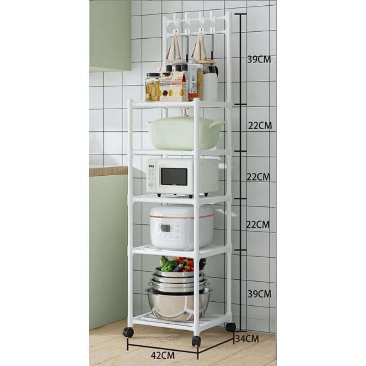 5 Layer Multipurpose Storage Rack Space Saving Organizer