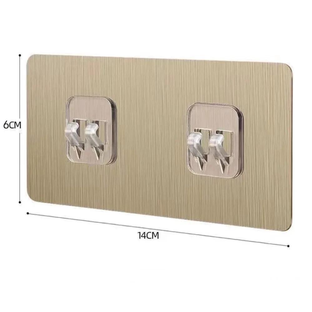 5 Pcs Heavy Duty Adhesive Wall Hooks & Shelf Stickers Hangers & Hooks Utility Hooks