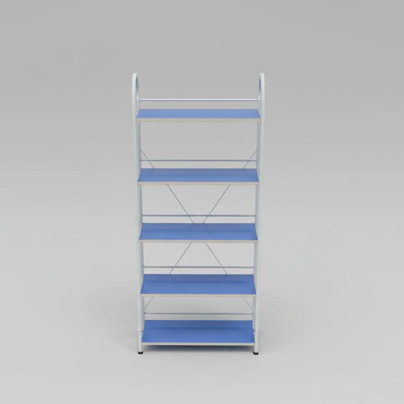 5-Tier Metallic Storage Shelf for Living Room, Kitchen, and Office Organization Shoe Organizers