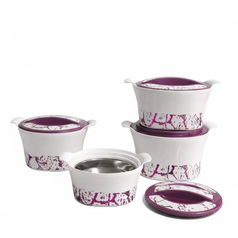 REDBERRY MARBLE Premium Designer Hotpot 4 Piece Set 1200ml 1800ml 2600ml 3600ml Kitchen & Dining Serving Platters