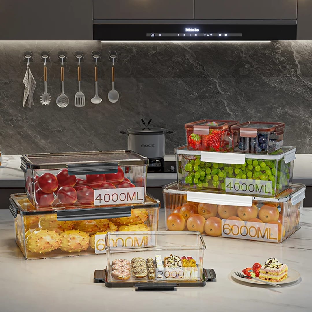 5pcs Big Capacity Airtight and Leak-Proof Storage Containers Set