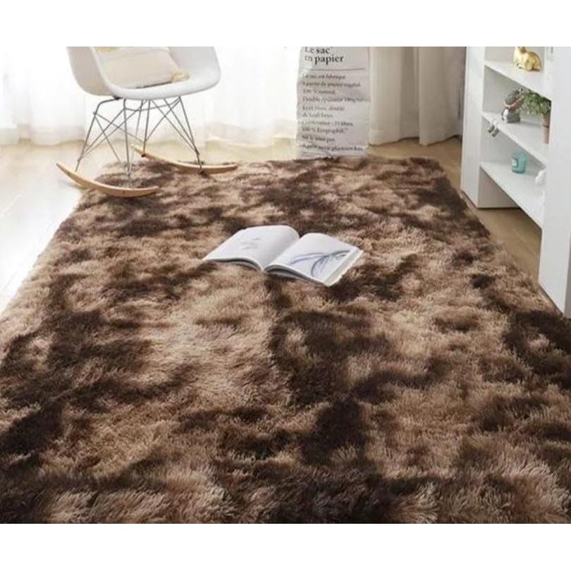 5×8 Fluffy Nonslip Carpet Floor Mat Soft and Modern Design