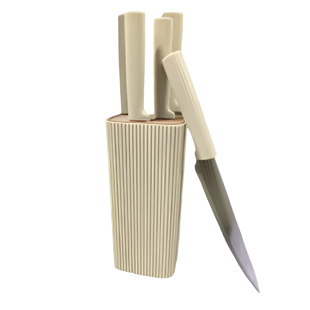 6 Piece Kitchen Knife Set Food Safe and Durable