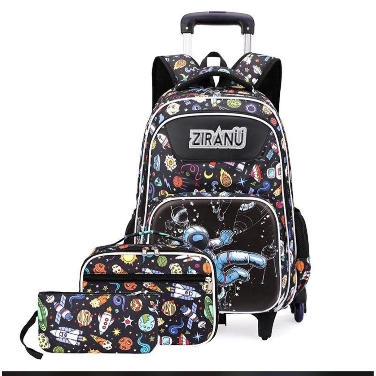 6 Wheel ZIRANYU School Wheeled Backpack