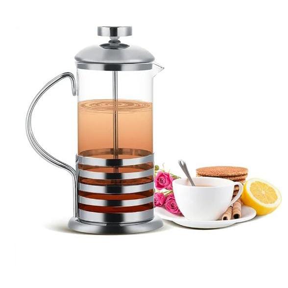 600ml Stainless Steel French Press Coffee Maker and Teapot Plunger for Gourmet Coffee.