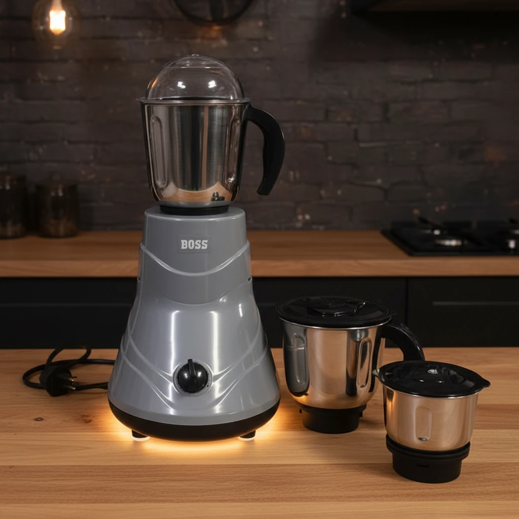 REDBERRY BOSS ALPHA Premium Blender 750 Watts with 3 Jar Set Kitchen & Dining Food Blenders