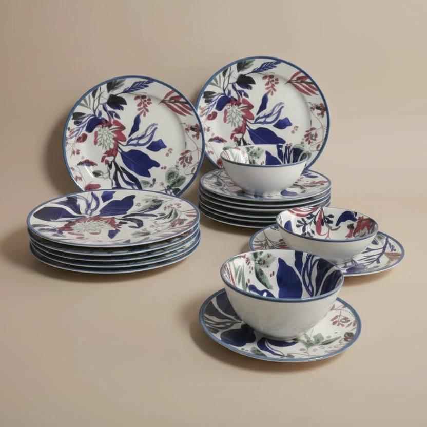 DANNY HOME SF 23-24 T Premium Porcelain Dinner Set 24 Pieces High End 1st Quality Kitchen & Dining Dinnerware Sets