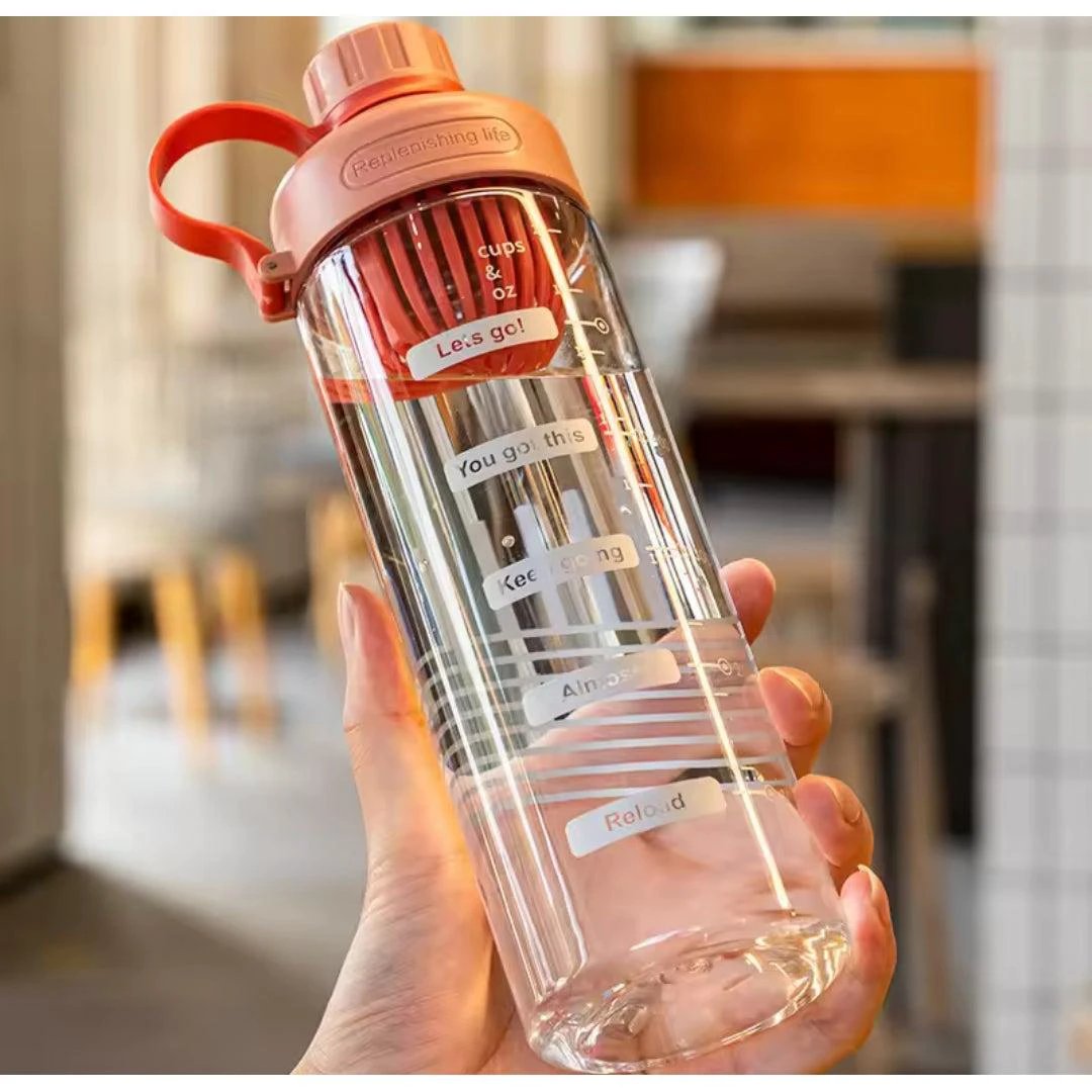 650ml Transparent Water Bottle with Tea Funnel Water bottle Water Bottles