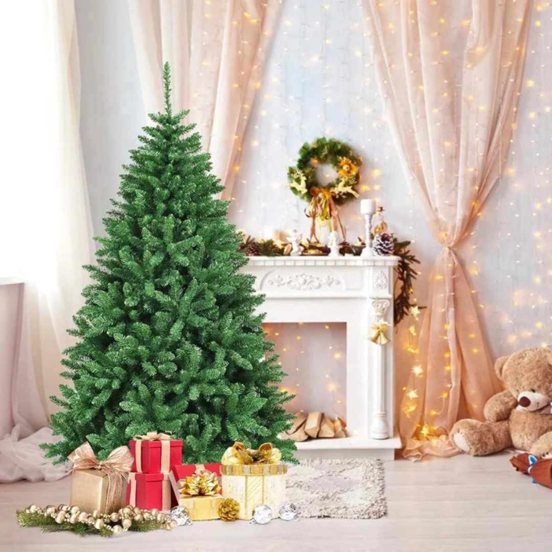 Green Christmas Tree with 1800 Leaves – Available in 6ft and 7ft