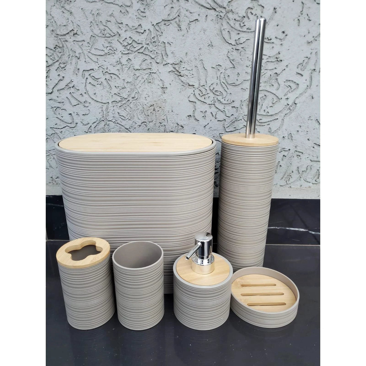 6pcs Bathroom Accessories Set – Elegant Design in Multiple Colors Bathroom Accessories Bathroom Accessories