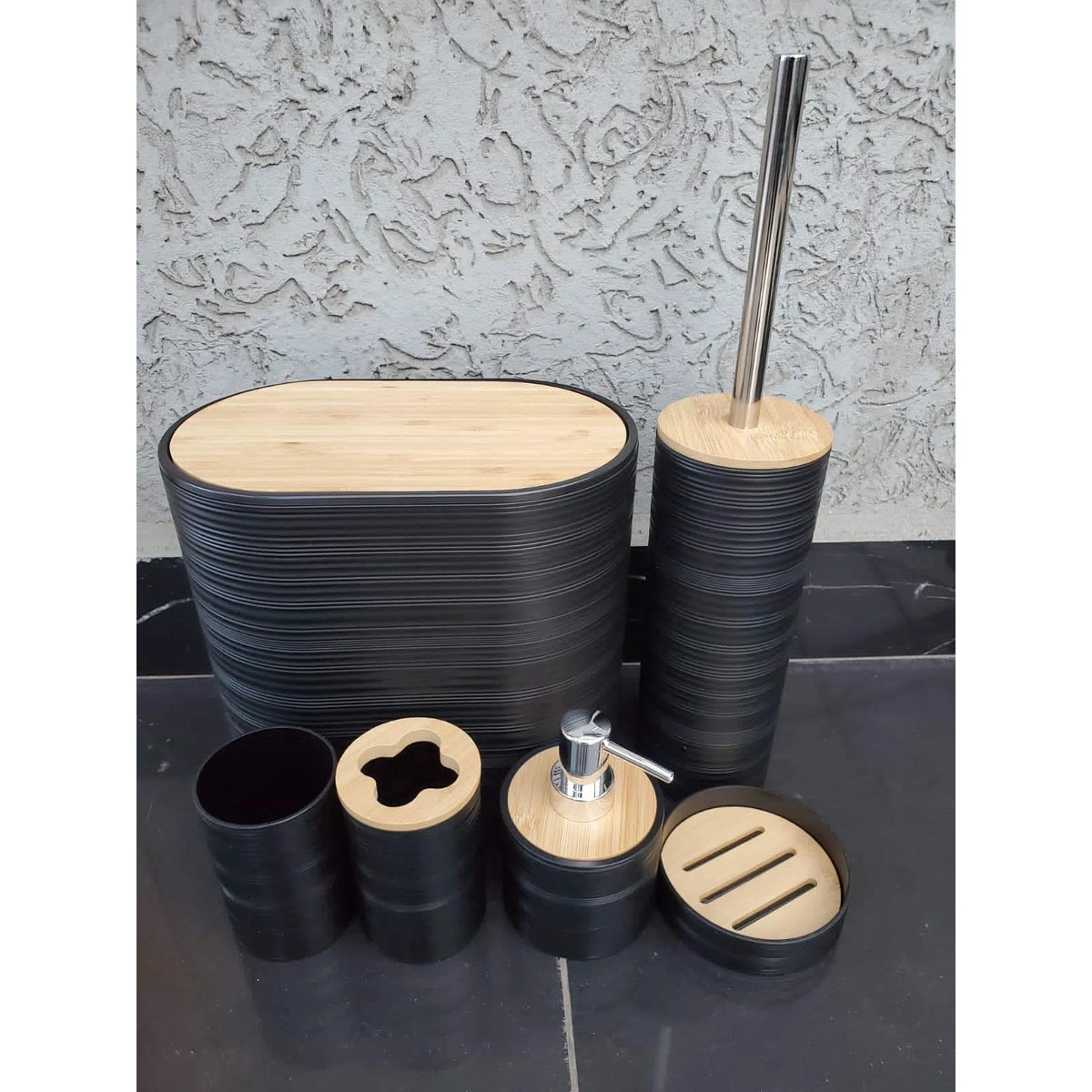 6pcs Bathroom Accessories Set – Elegant Design in Multiple Colors Bathroom Accessories Bathroom Accessories