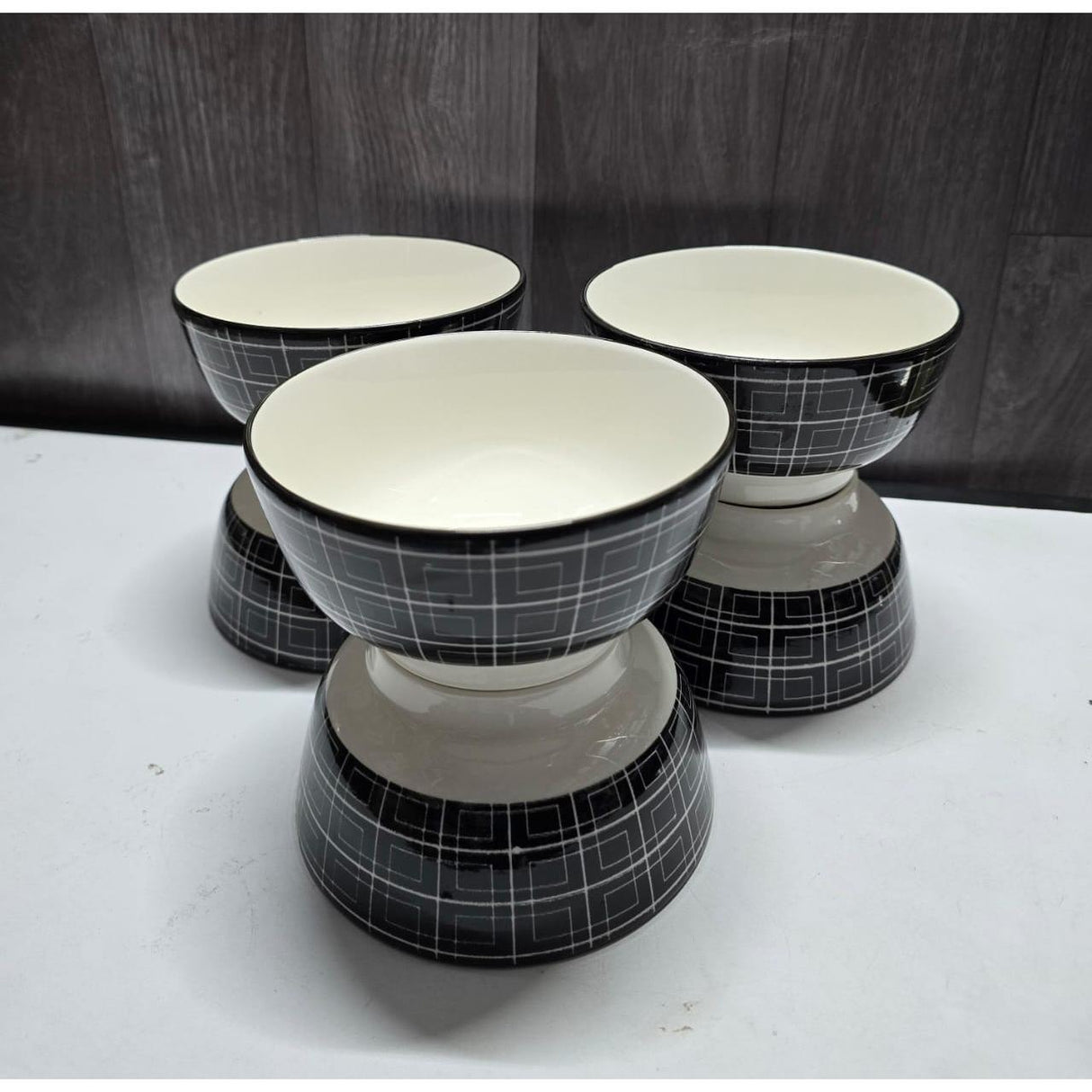 6pcs Ceramic Bowls Set in Elegant Finish