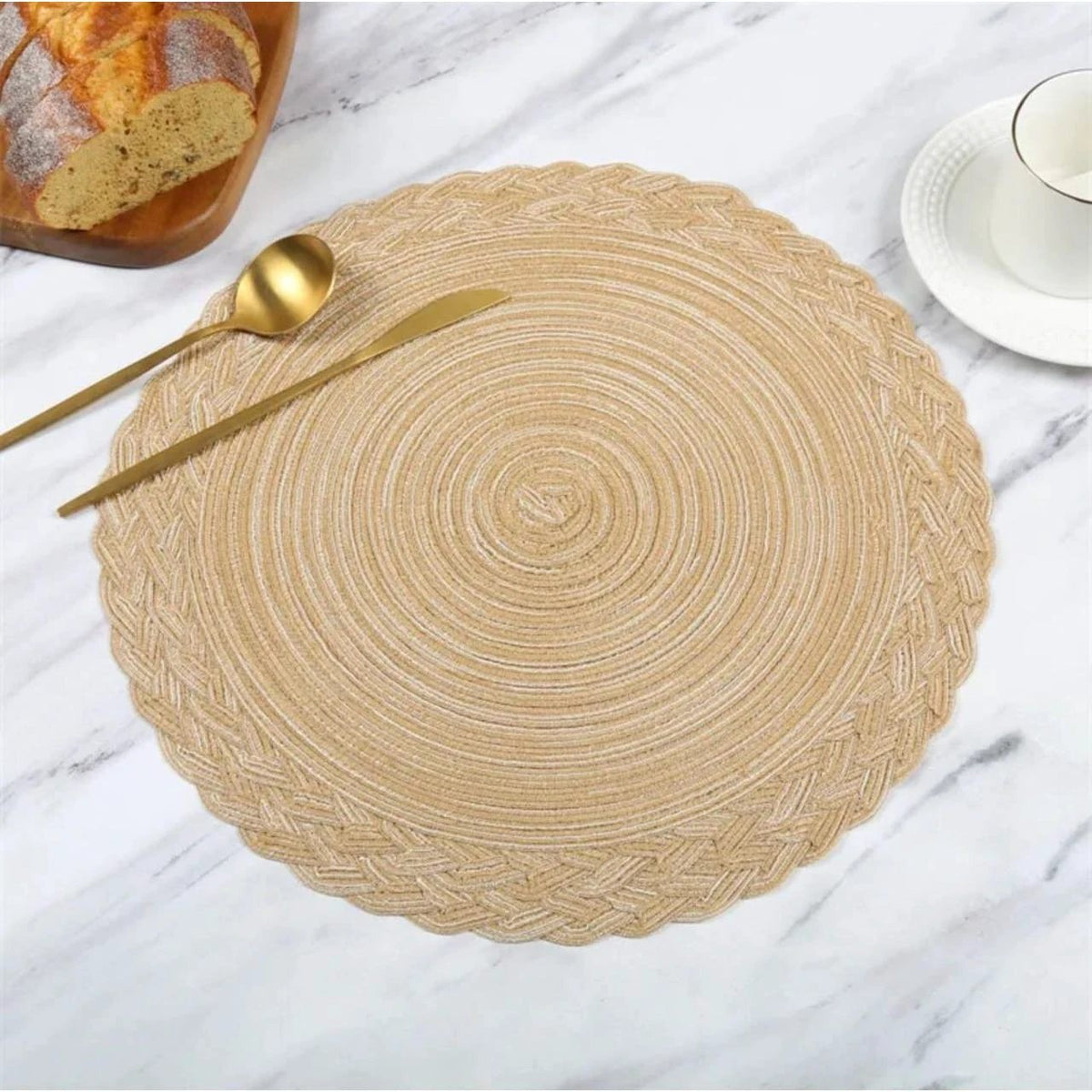 6pcs High-Quality Nordic Woven Table Mats Heat Resistant Place mats Placemats