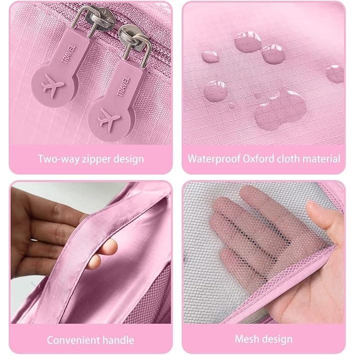 6pcs Luggage Travel Organizers for Suitcase – Heavy Duty Oxford with Mesh