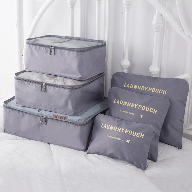 6pcs Luggage Travel Organizers for Suitcase Oxford Packing Cubes Travel Organizers Packing Organizers