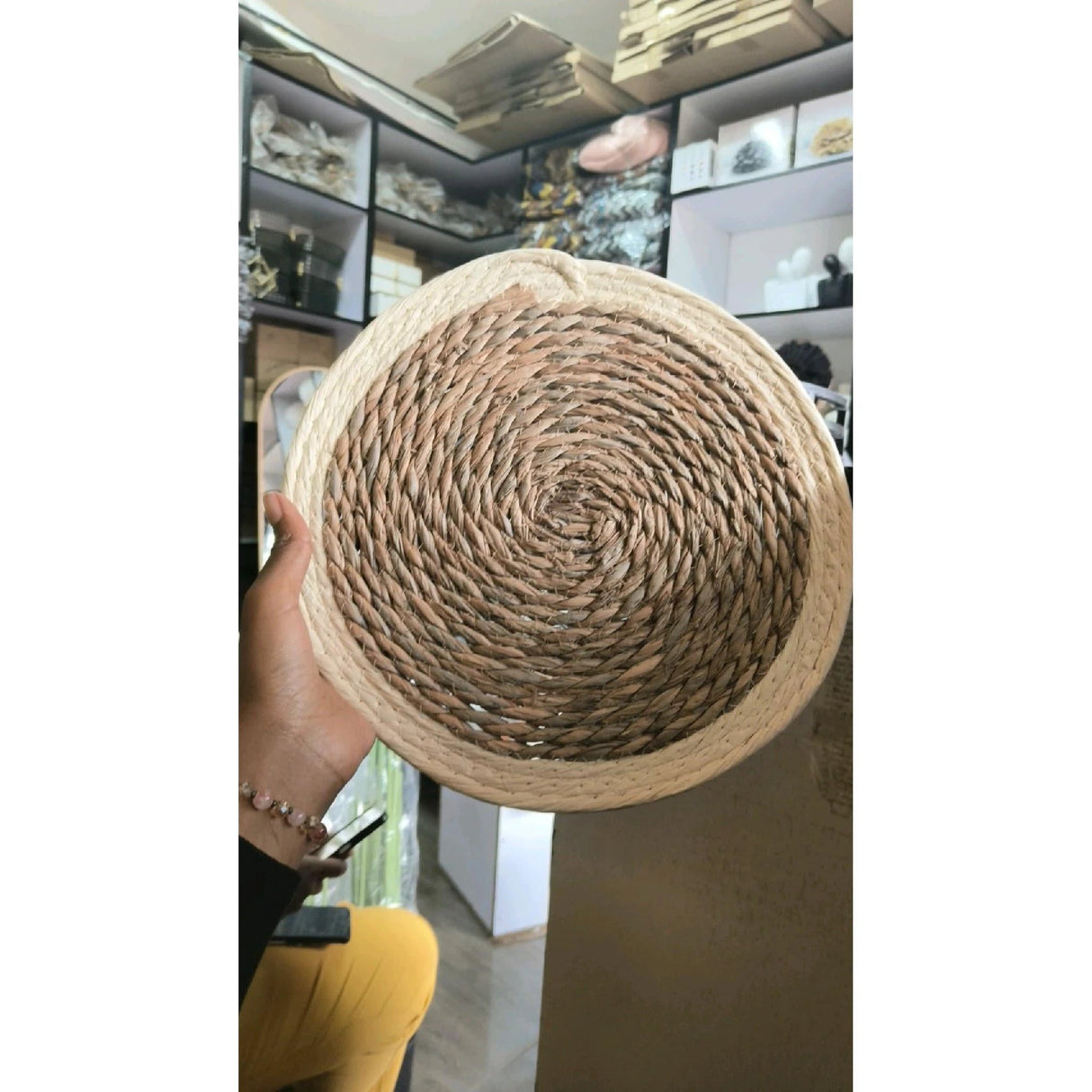 6pcs Natural Handmade Straw Woven Table Mats 30cm Table mats Placemats