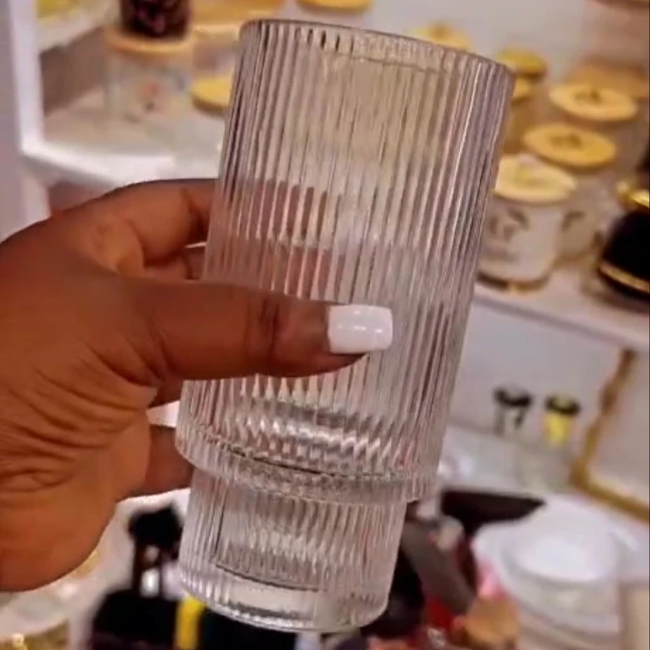 6pcs Water and Juice Glass Set 420ml Dishwasher Safe Water glass Drinkware Sets