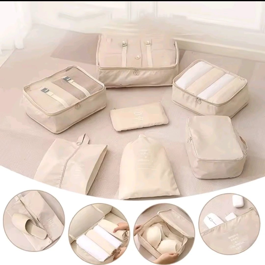 7pcs Quality Suitcase Storage Bag Organizer Multifunction Travel Pouch Set Luggage & Bags Packing Organizers