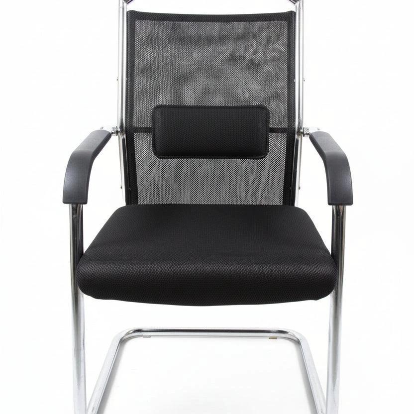 8003-3 Mesh Visitor Office Chair Padded Seat with Chrome Frame & Back Support Office Furniture