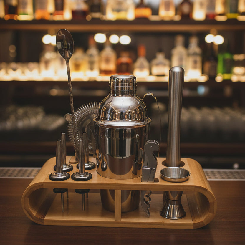 12-Piece Cocktail Shaker Set – 750ml Professional Bartender Kit with Accessories