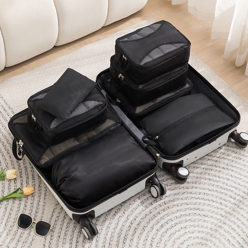 8pcs Travel Compression Packing Cubes Space Saving Luggage Organizers