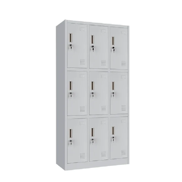 9-Door Metal Locker Cabinet – Secure Office and Home Storage File Cabinets