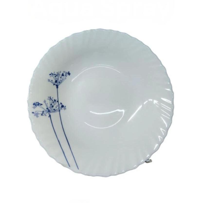 9 Inch Classique Aqua Spray Glass Soup Plates 6 Sets (36 Pieces) kitchen and dinning Plates