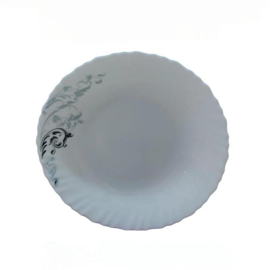 9 Inch Classique Magical Waves Glass Soup Plates 6 Sets (36 Pieces) kitchen and dinning Plates