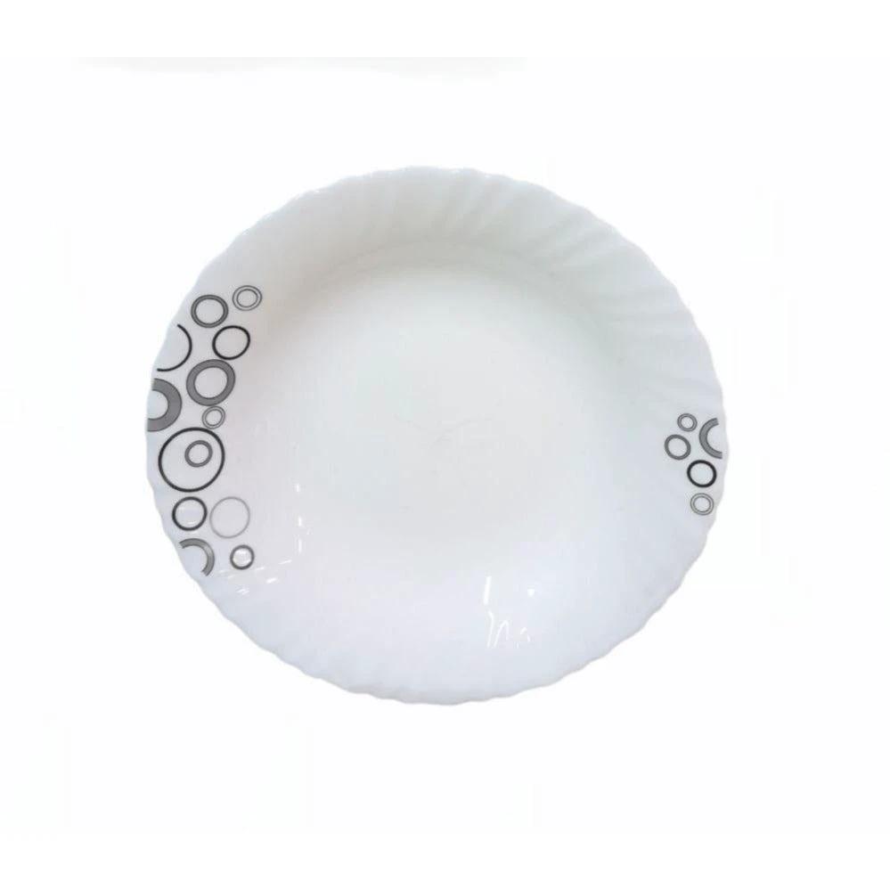 9 Inch Classique Misty Drop Glass Soup Plates 6 Sets (36 Pieces) kitchen and dinning Plates