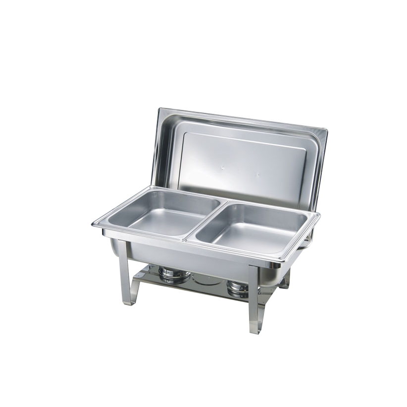 9 Ltr Double Chafing Dishes SG 433/2 | Stainless Steel Buffet Warmer with Dual Pans for Catering and Parties
