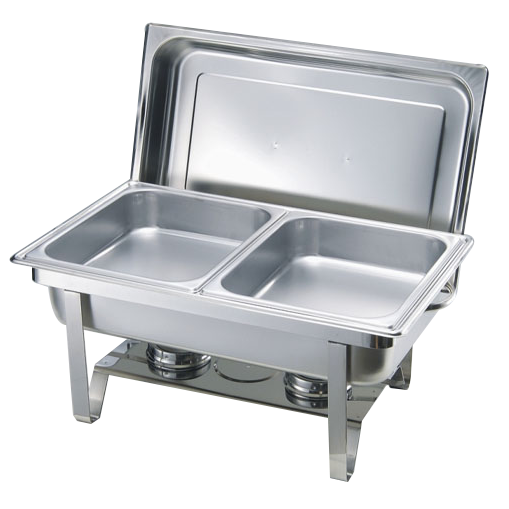 9 Ltr Double Chafing Dishes SG 433/2 | Stainless Steel Buffet Warmer with Dual Pans for Catering and Parties