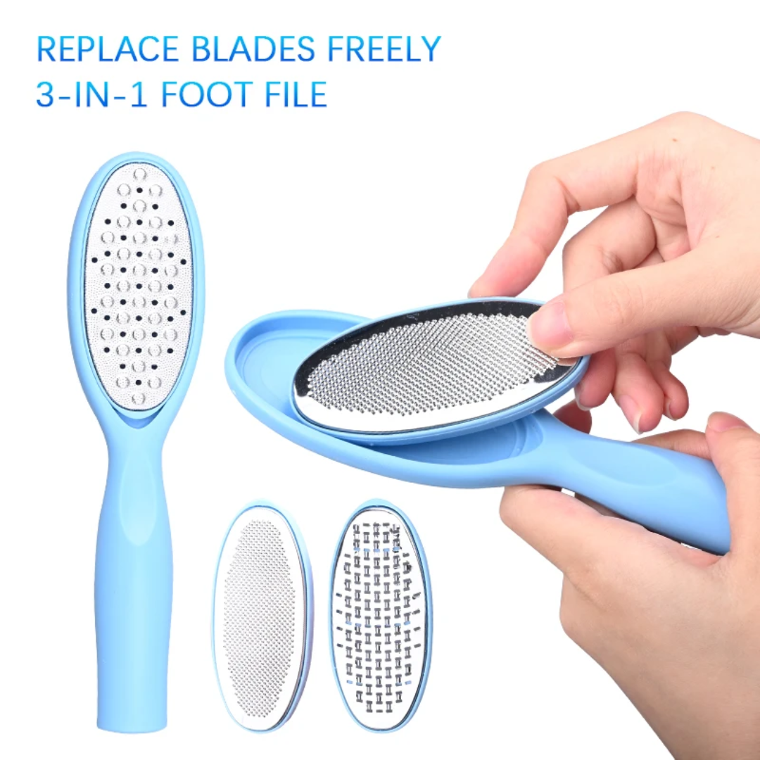 9-in-1 Professional Pedicure Kit with Foot File, Clippers & Pumice Stone