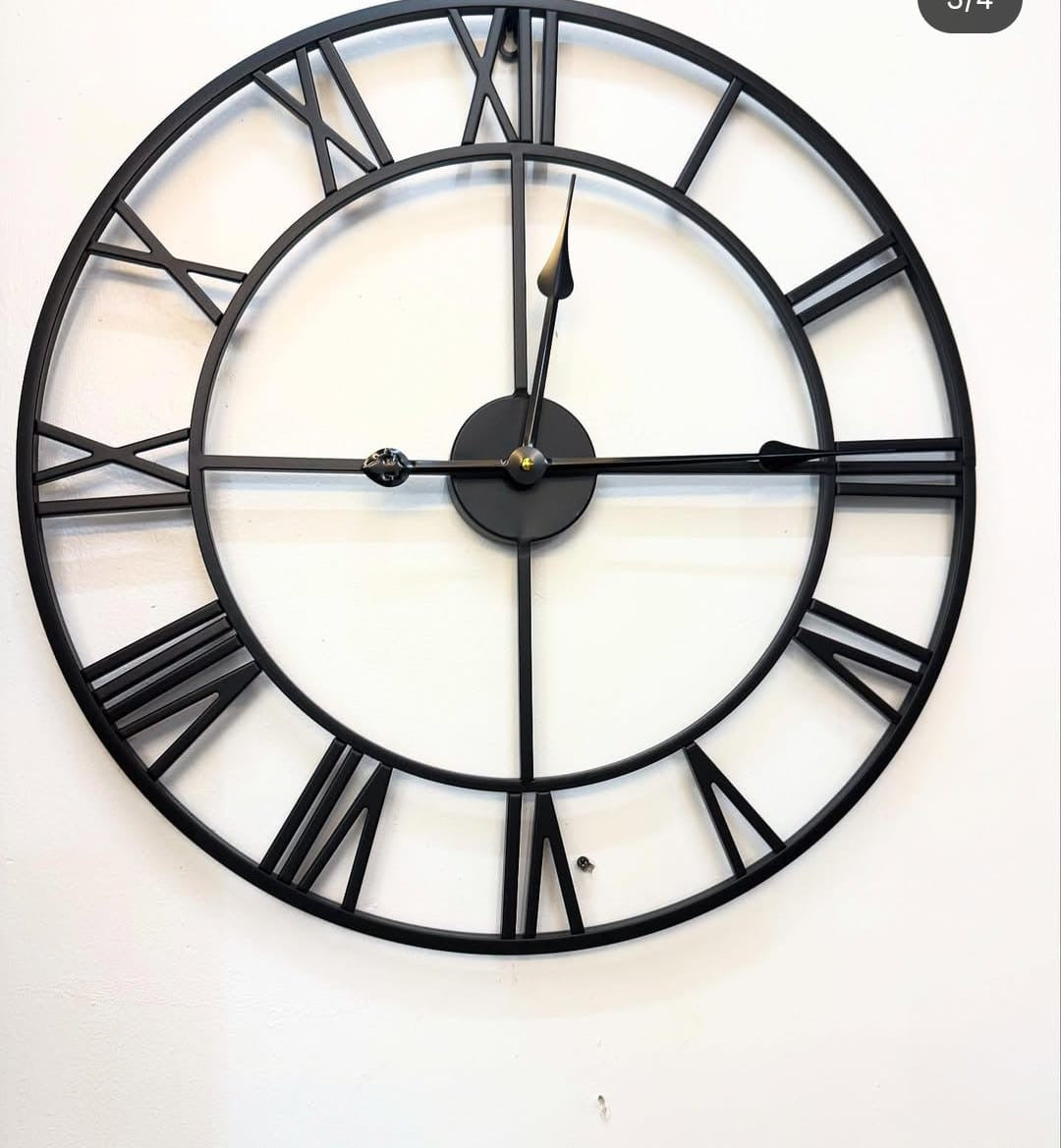 Antique Roman Wall Clock – 60cm