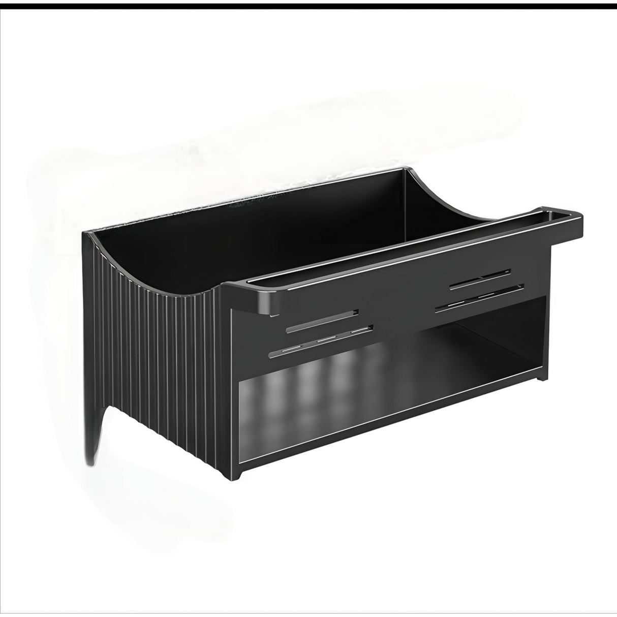 ABS Sink Caddy with Drying Hook Black