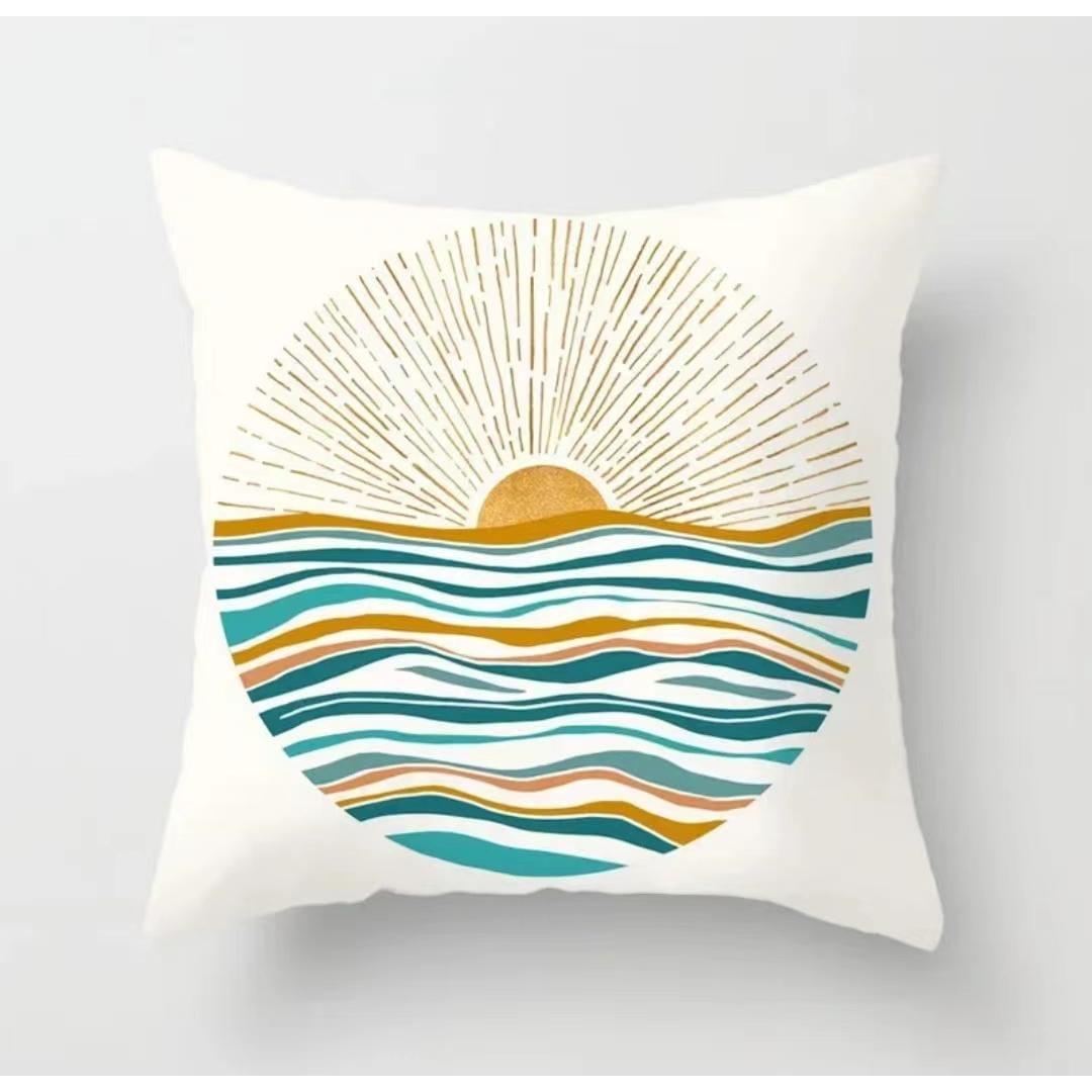 Abstract Decorative Throw Pillow Covers 45x45cm Stylish Home Accepts