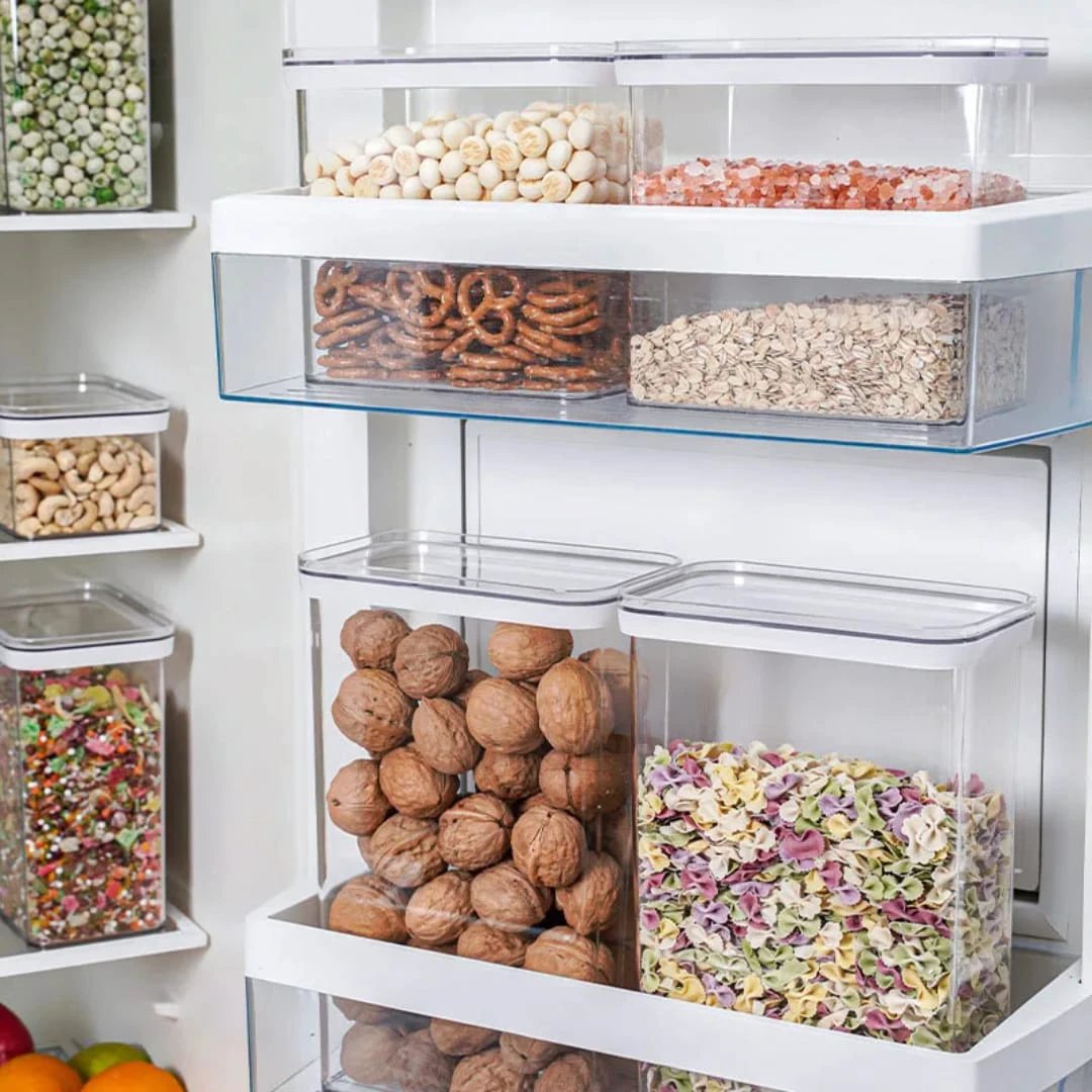 Acrylic Airtight Storage Containers Food Grade, Leak-Proof, Easy to Maintain Kitchen Storage Food Storage Containers