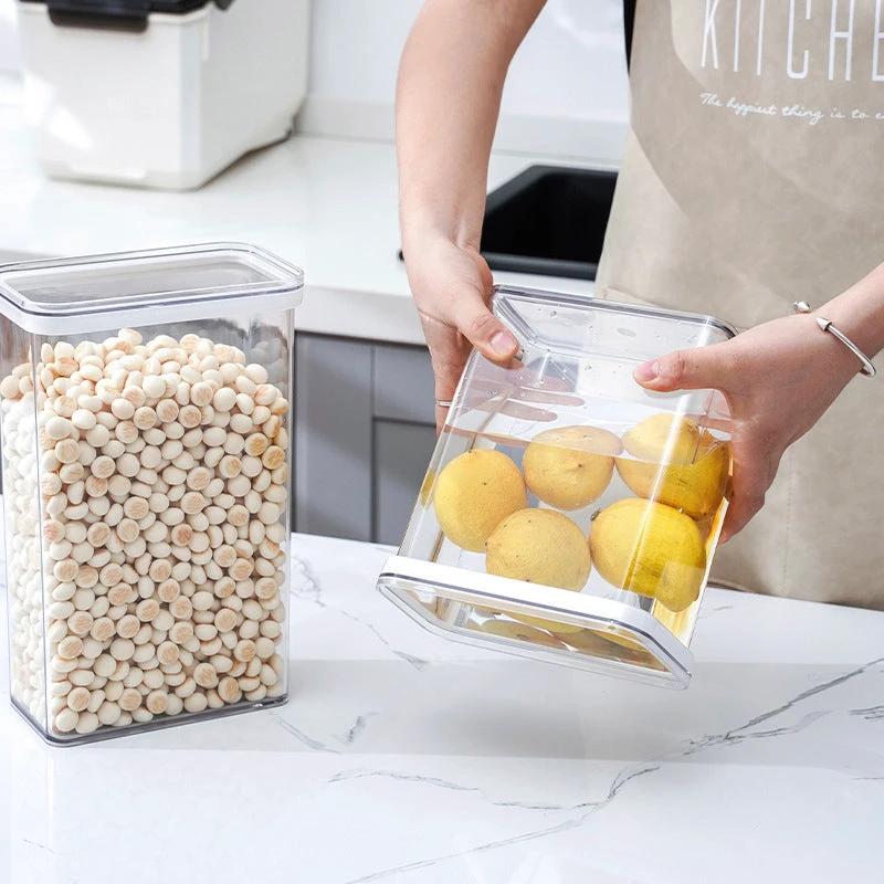 Acrylic Airtight Storage Containers Food Grade, Leak-Proof, Easy to Maintain Kitchen Storage Food Storage Containers