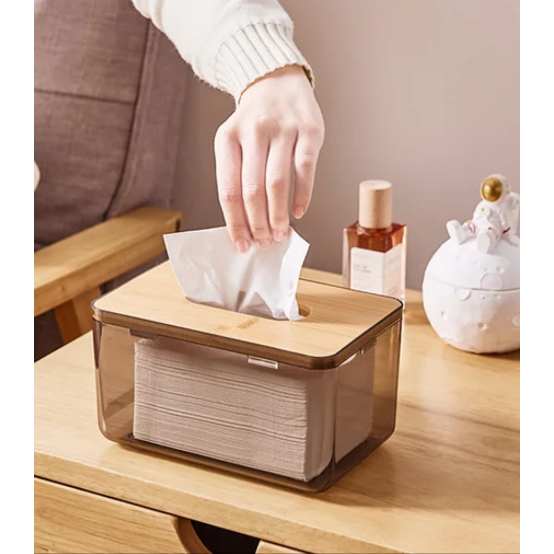 Acrylic Clear Serviette Holder Stylish & Durable