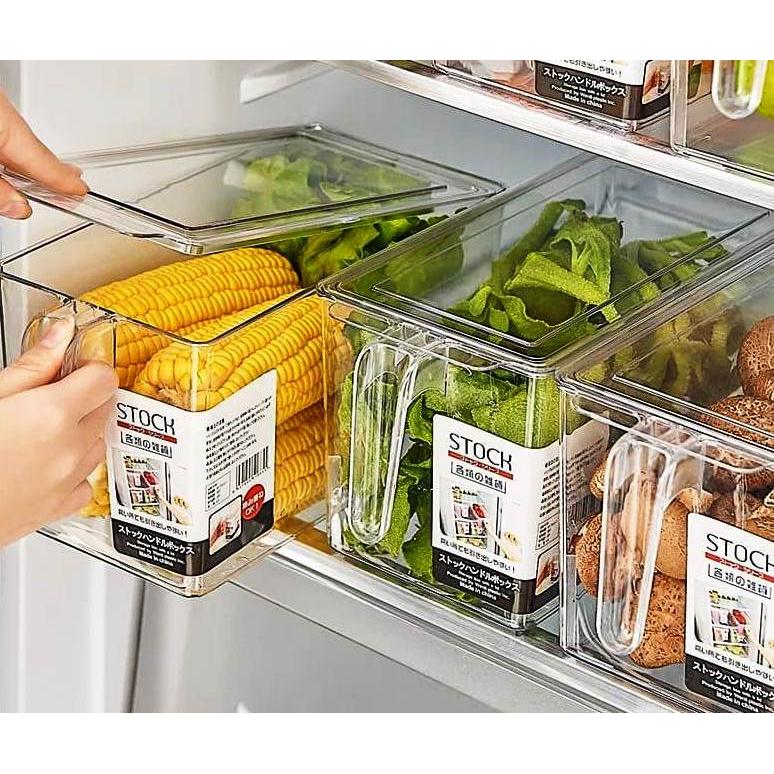 Acrylic Transparent Storage Container | BPA Free | Size: 14x13x24cm | Durable Organizing Solution for Home & Kitchen