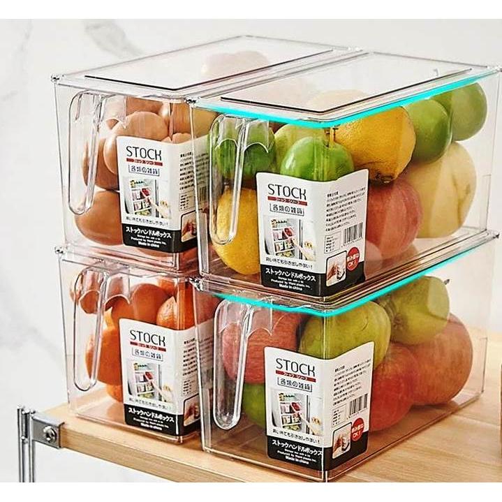 Acrylic Transparent Storage Container | BPA Free | Size: 14x13x24cm | Durable Organizing Solution for Home & Kitchen