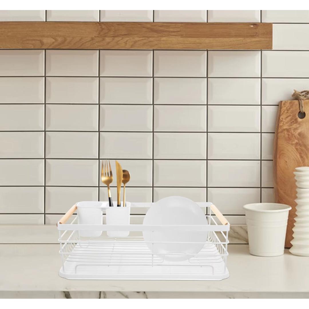 Advanced Black Dish Rack Organizer Space Saving Kitchen Storage Solution