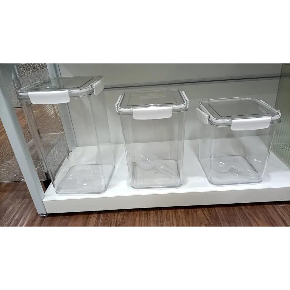 Airtight Acrylic Food Storage Containers with Scoop