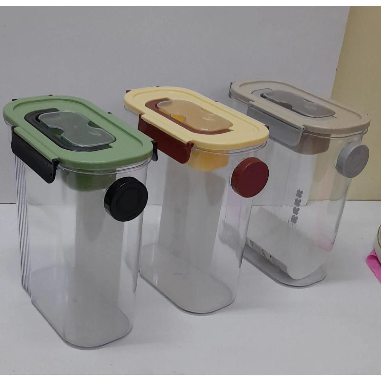 Airtight Storage Container 3000ml Durable Acrylic Kitchen Storage Food Storage Containers