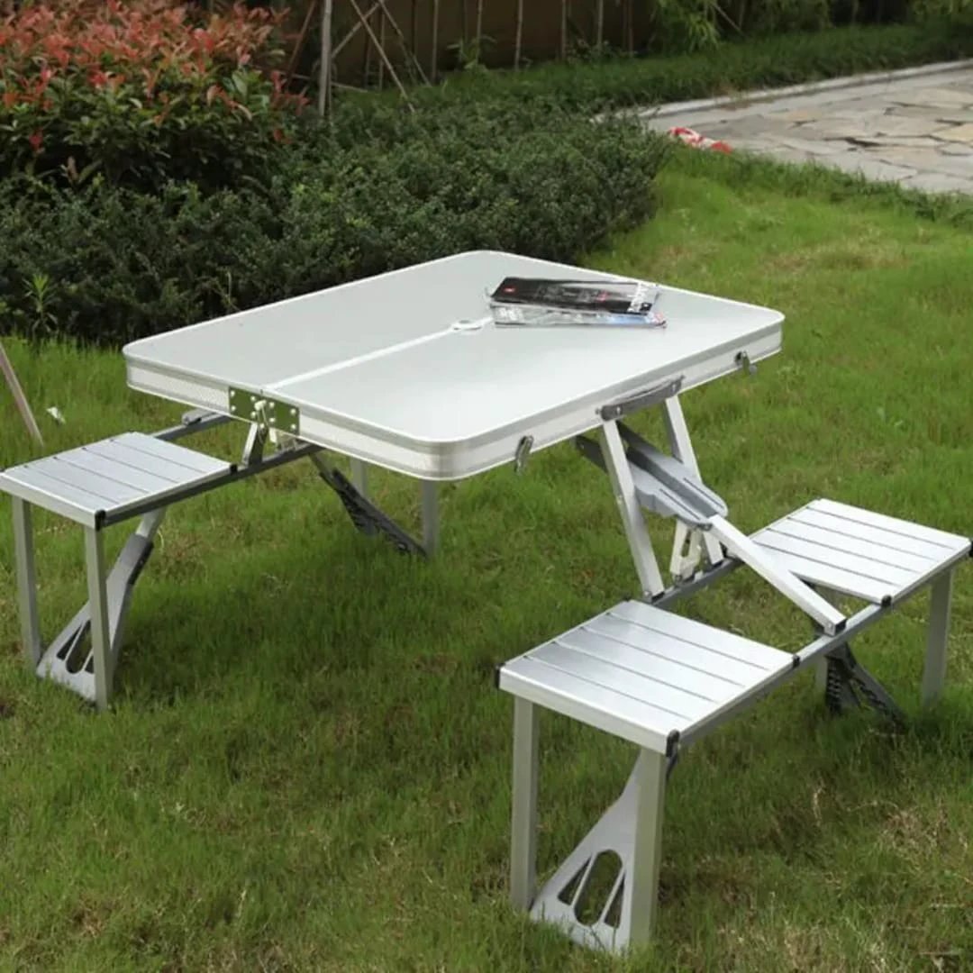 Aluminium Foldable Table and Chairs Set for Outdoor Camping camping essential Outdoor Furniture Sets