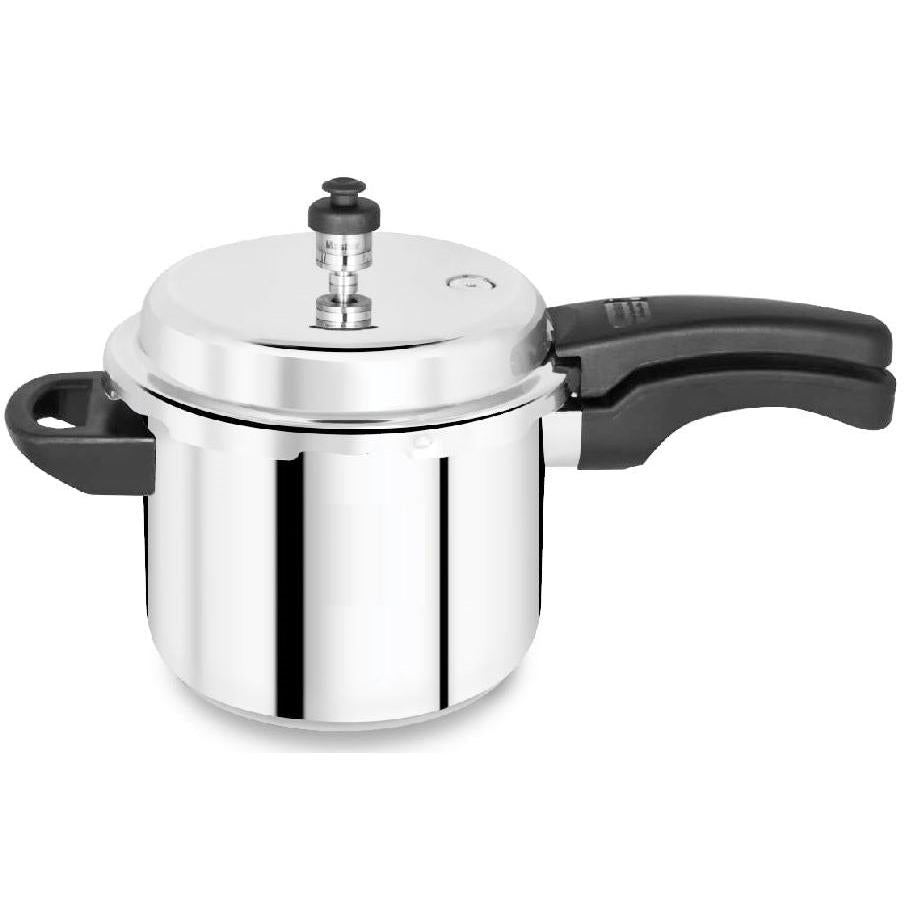 Aluminium Pressure Cookers | 7.5L, 5.0L, 3.0L Lightweight Cookers for Bulk Cooking & Stews | Home Kitchens, Family Gatherings