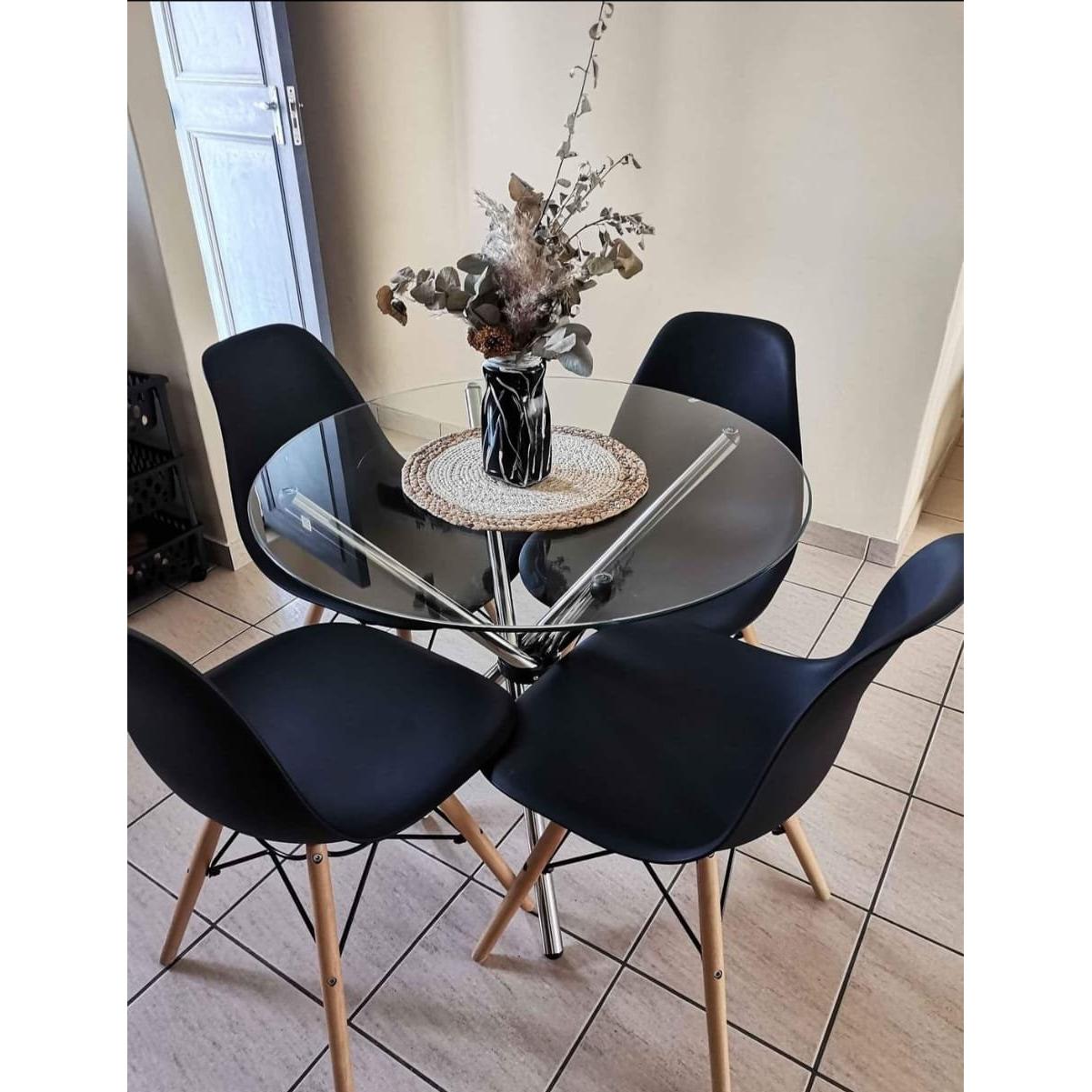 Ameirah Table with Gold Legs | Elegant Dining & Living Room Table | Stylish Home Decor