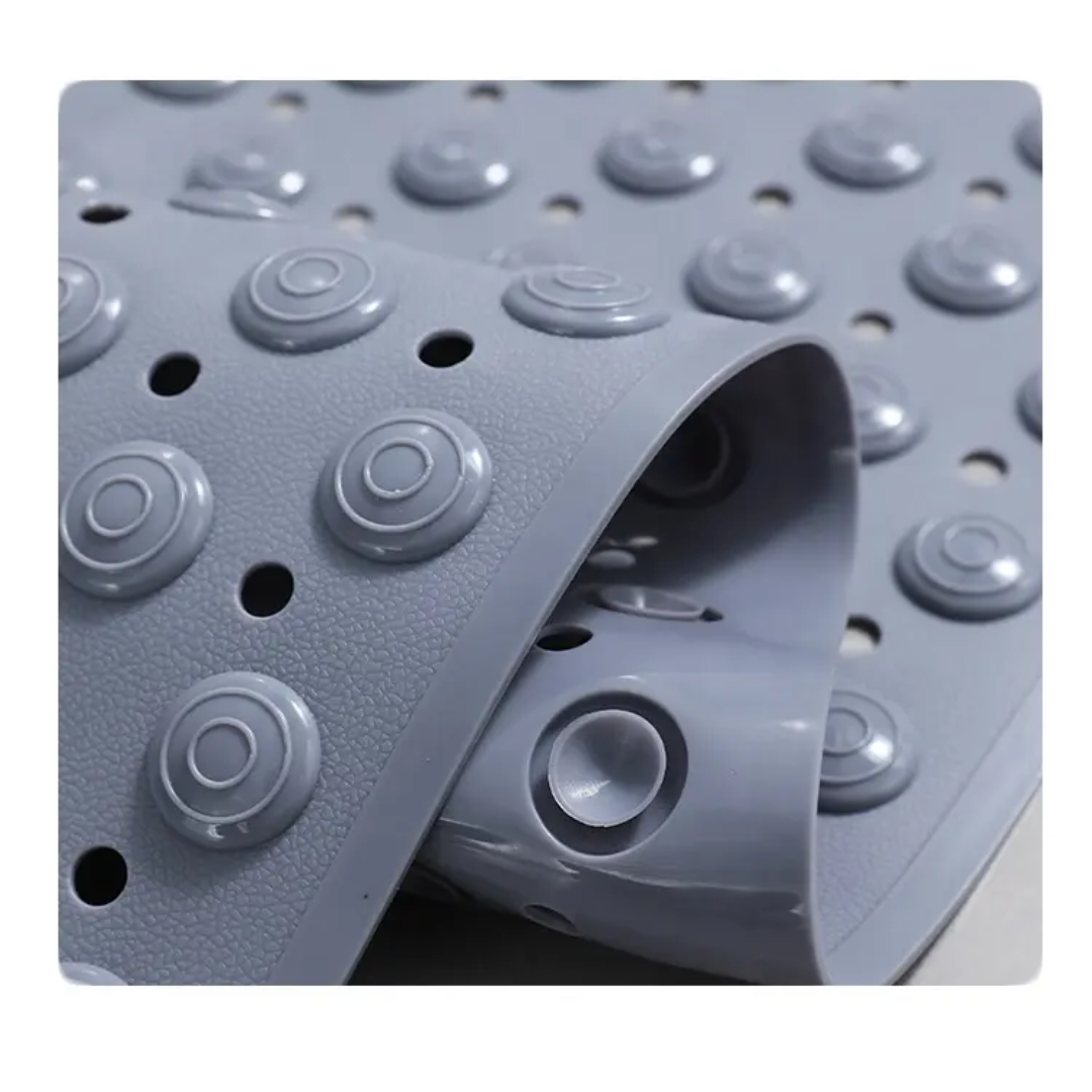 Anti Slip Bathroom Mat 38cm x 70cm with Massage Surface and Suction Cups for Safety and Comfort